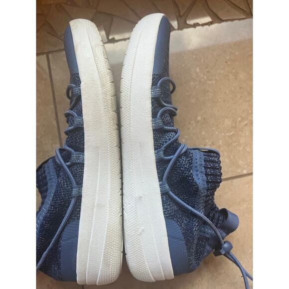 Fitflop Blue Comfort Sneaker Shoe Women 6.5 Travel Slip On Airport Walking Trip - Picture 7 of 9